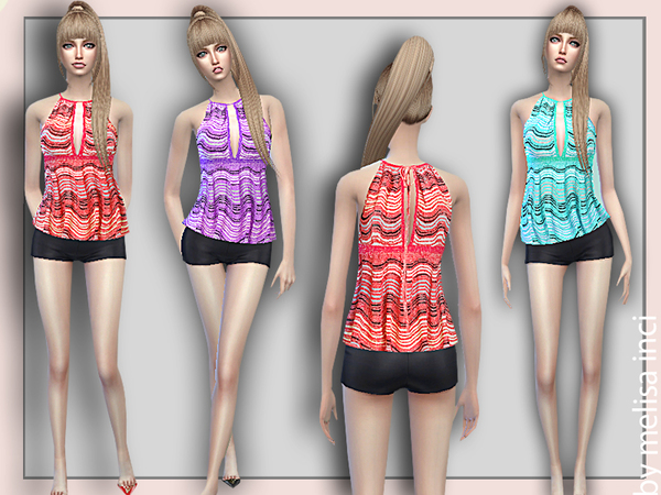 Sims 4 Camisole Top by melisa inci at TSR