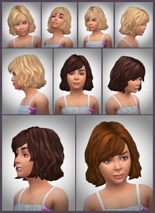 Sims 4 Rosie Hair Kids at Birksches Sims Blog