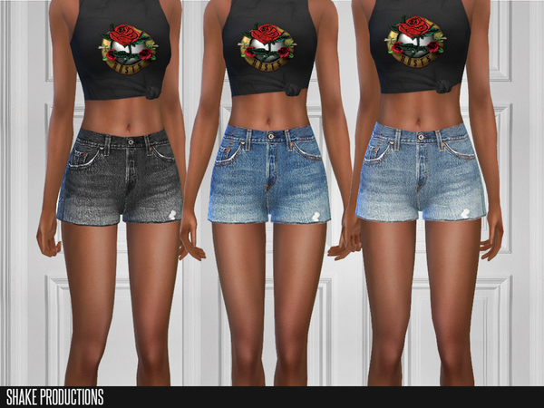 Sims 4 145 Denim Set by ShakeProductions at TSR