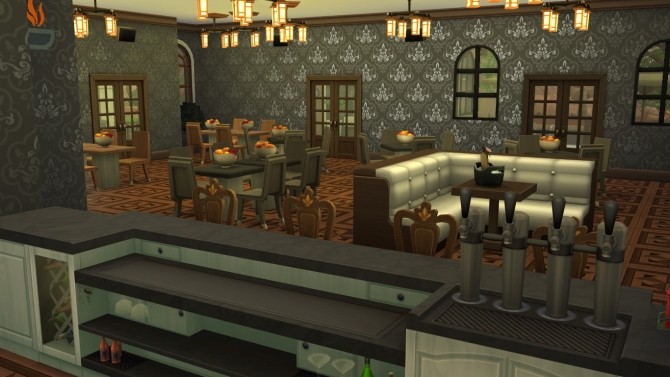 Sims 4 Oasis Springs bar renovation by iSandor at Mod The Sims