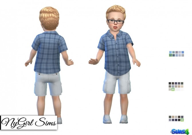 Sims 4 3 Piece Summer Outfit Toddler Boy at NyGirl Sims