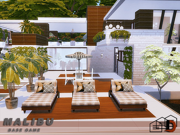 Sims 4 Malibu house by Danuta720 at TSR