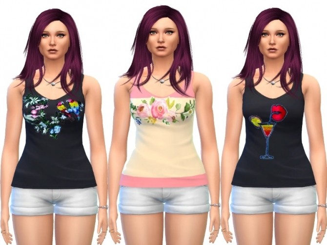 Sims 4 Ladies tank top at Louisa Creations4Sims