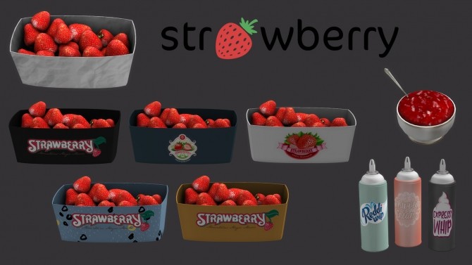 Sims 4 Strawberries (P) at Leo Sims