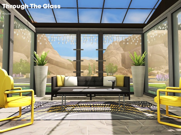 Sims 4 Through The Glass house by Pralinesims at TSR