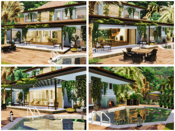 Sims 4 Tropical bungalow by Danuta720 at TSR
