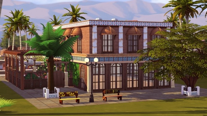 Sims 4 Bar or Restaurant Shell at Jenba Sims