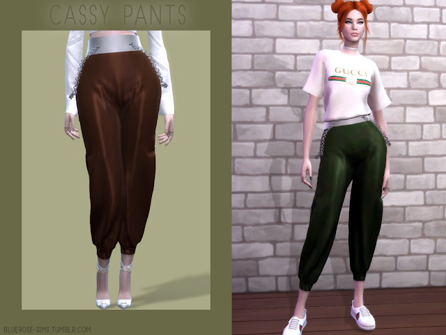 Sims 4 Cassy Pants by Liseth Barquero at BlueRose Sims