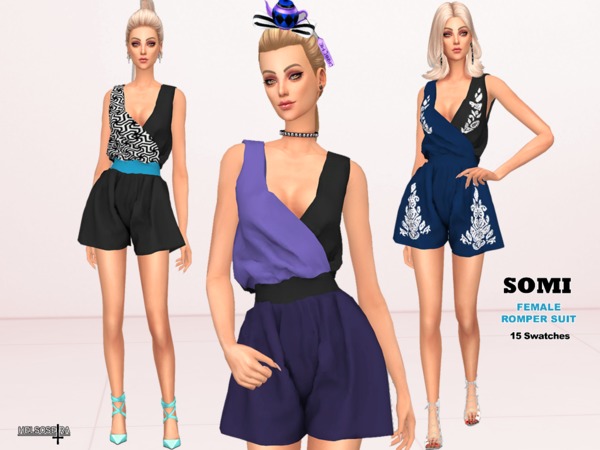 Sims 4 SOMI Romper Suit/Outfit by Helsoseira at TSR