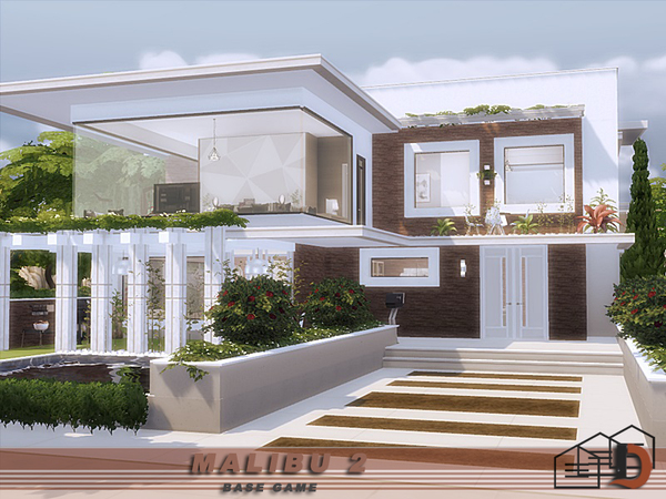 Sims 4 Malibu 2 house by Danuta720 at TSR