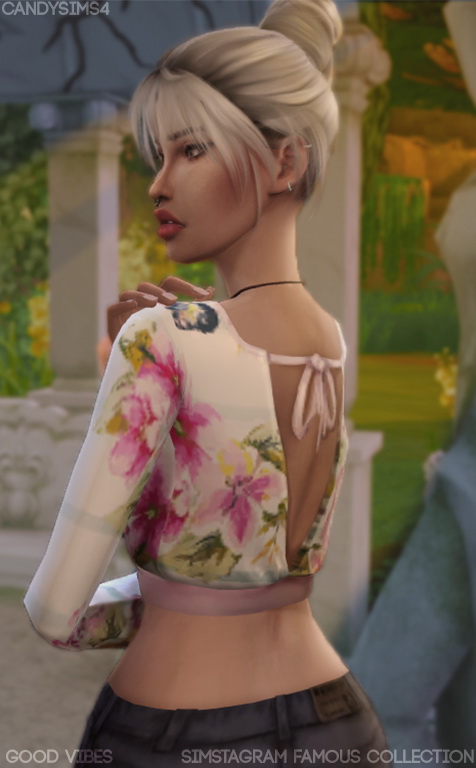 Sims 4 SIMSTAGRAM FAMOUS COLLECTION LOOK 2 GOOD VIBES at Candy Sims 4