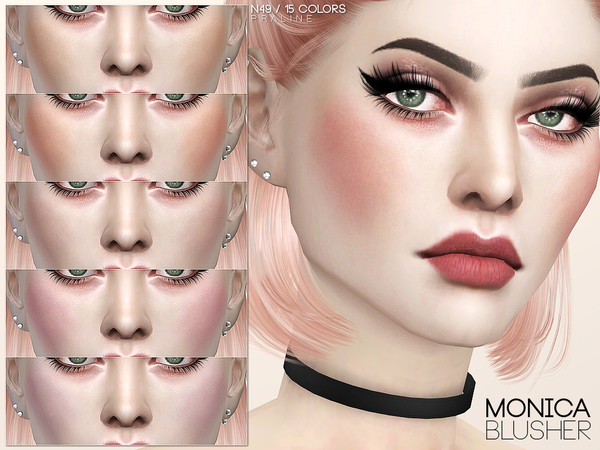 Sims 4 Monica Blusher N49 by Pralinesims at TSR