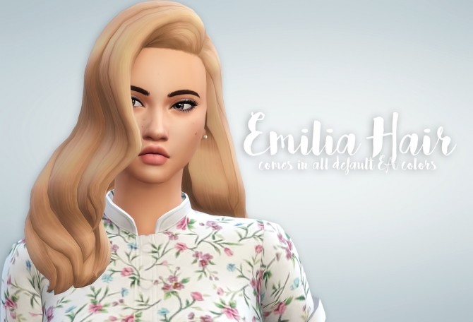 Sims 4 Emilia Hair at Ivo Sims