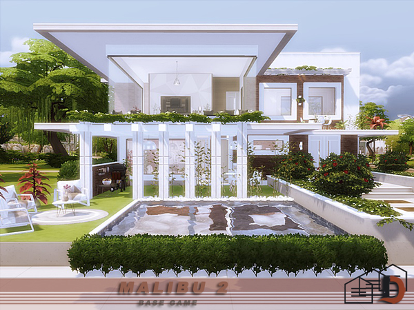 Sims 4 Malibu 2 house by Danuta720 at TSR
