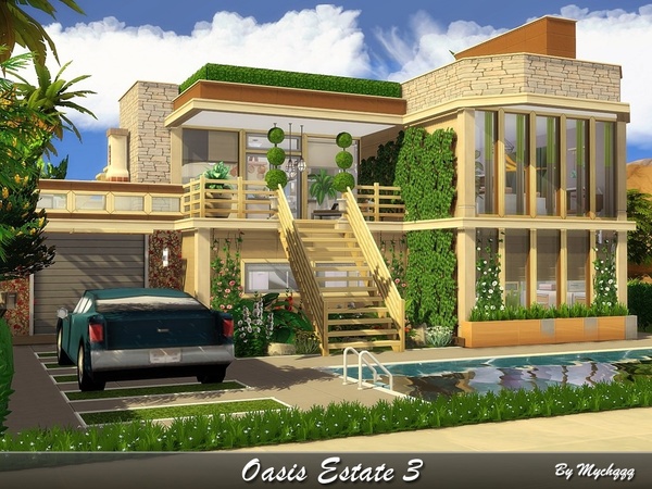 Sims 4 Oasis Estate 3 by MychQQQ at TSR