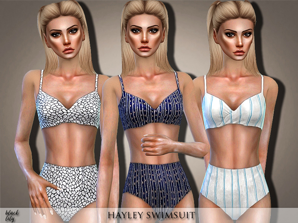 Sims 4 Hayley Swimsuit by Black Lily at TSR