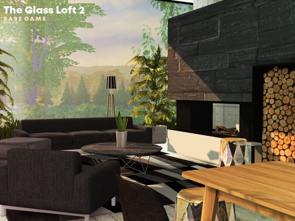Sims 4 The Glass Loft 2 by Pralinesims at TSR
