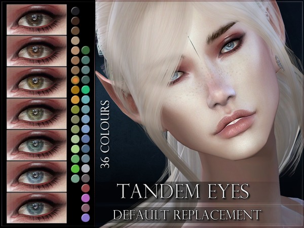Sims 4 Tandem Eyes DEFAULT REPLACEMENT by RemusSirion at TSR