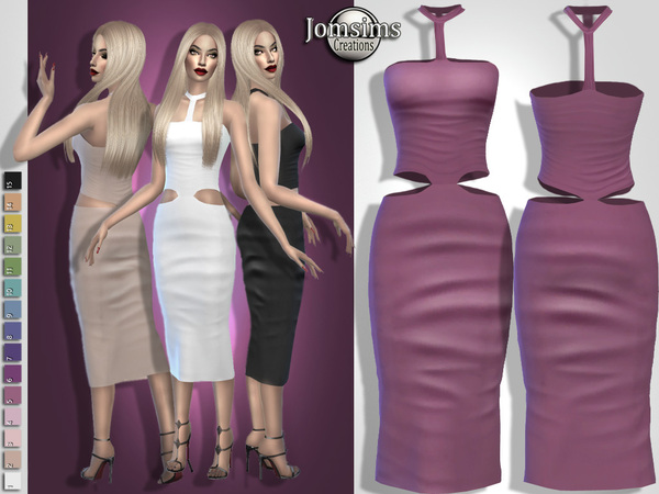 Sims 4 Steliphina dress by jomsims at TSR
