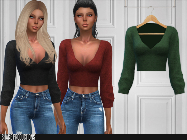 142 Top by ShakeProductions at TSR » Sims 4 Updates