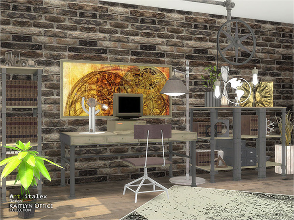 Sims 4 Kaitlyn Office by ArtVitalex at TSR