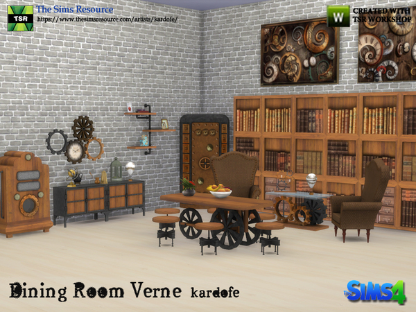 Sims 4 Dining Room Verne by kardofe at TSR