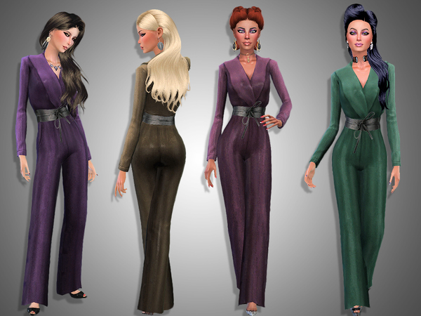 Sims 4 Fortuna jumpsuit by Simalicious at TSR