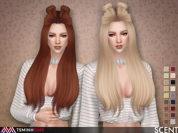 Sims 4 Scent Hair 62 by TsminhSims at TSR
