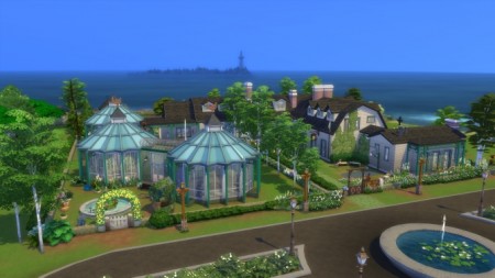 Greenhouse Manor No CC by Chaosking at Mod The Sims