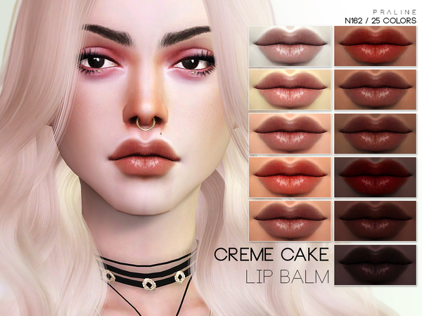 Sims 4 Creme Cake Lipbalm N162 by Pralinesims at TSR