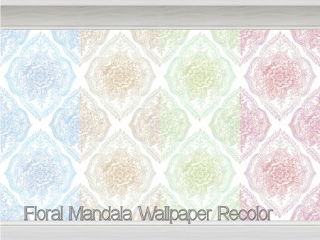 Floral Mandala Wallpaper Recolor by Beatrice_e at TSR