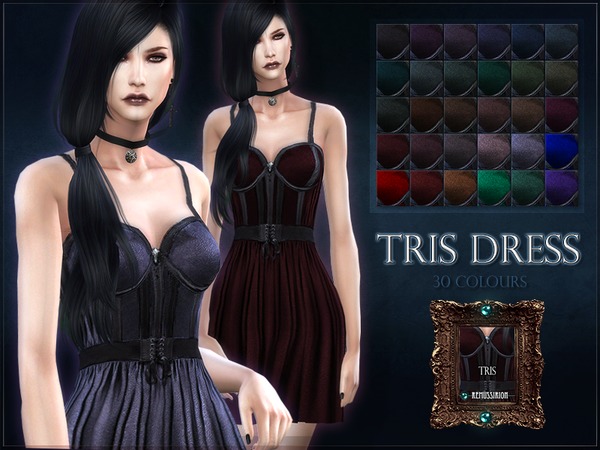Sims 4 Tris Dress by RemusSirion at TSR