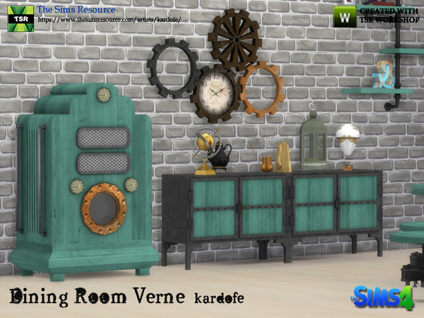 Sims 4 Dining Room Verne by kardofe at TSR