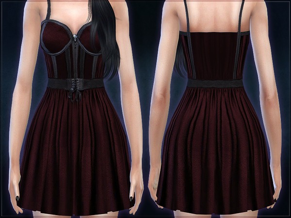 Sims 4 Tris Dress by RemusSirion at TSR