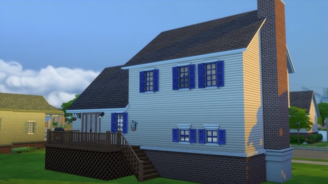 Sims 4 Americana Suburban Split Level NO CC by boxod at Mod The Sims