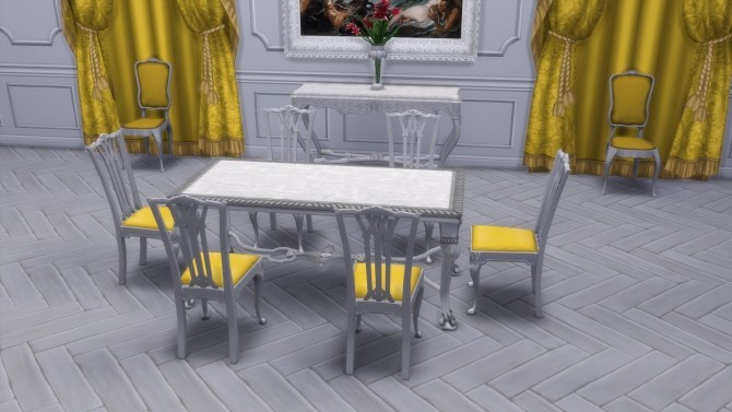Sims 4 Colonial Dining Room from TS2 & TS3 by TheJim07 at Mod The Sims