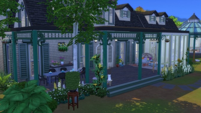 Sims 4 Greenhouse Manor No CC by Chaosking at Mod The Sims