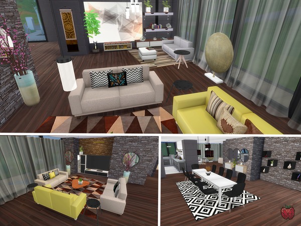 Sims 4 Ciara house by melapples at TSR