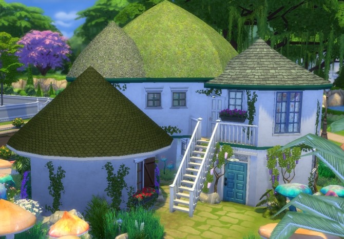 Sims 4 Schtroumpf House by valbreizh at Mod The Sims