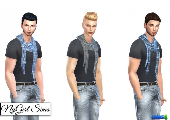 Sims 4 Accessory Plaid Scarf at NyGirl Sims