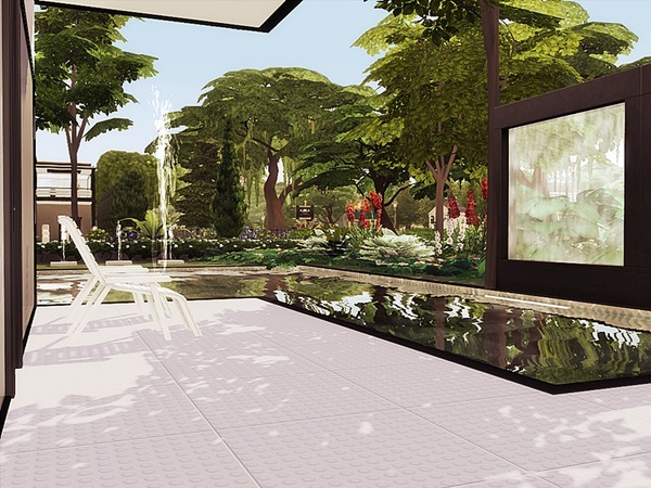 Sims 4 Waldemar modern home by marychabb at TSR