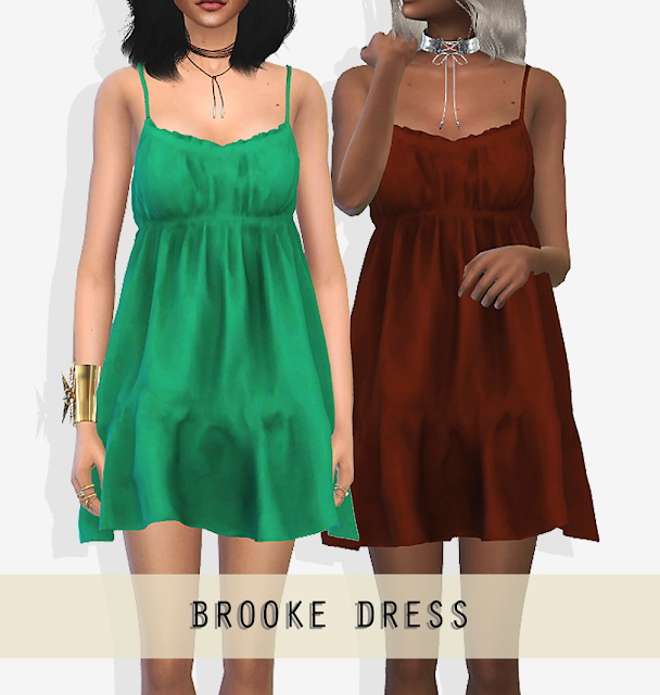 Sims 4 Brooke Dress at Grafity cc