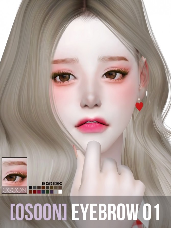 Sims 4 Eyebrows 01 at Osoon