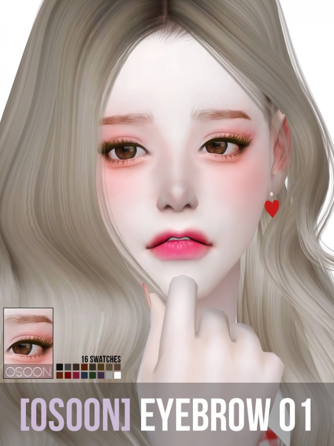 Eyebrows 01 at Osoon » Sims 4 Updates