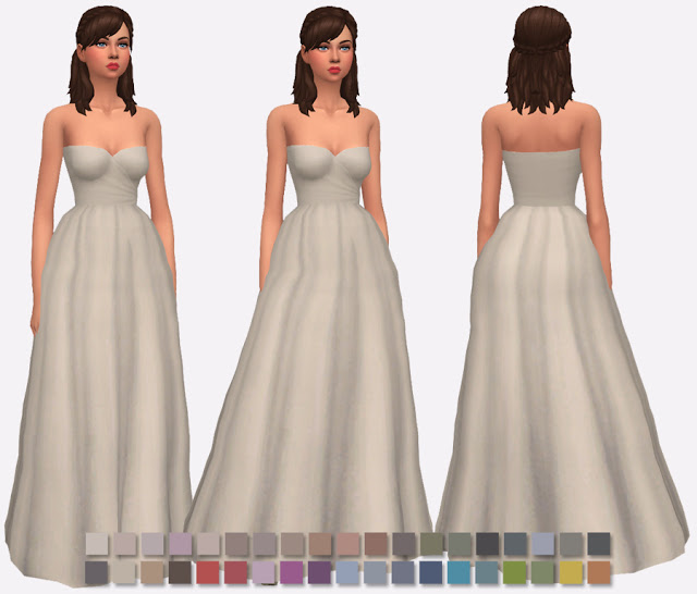 Sims 4 Audrey Dress Collection at Simlish Designs