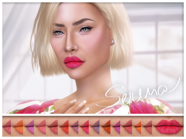 Sims 4 Serena Lipstick by KatVerseCC at TSR