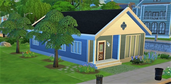 Sims 4 Little Blue House by Alawen at Mod The Sims