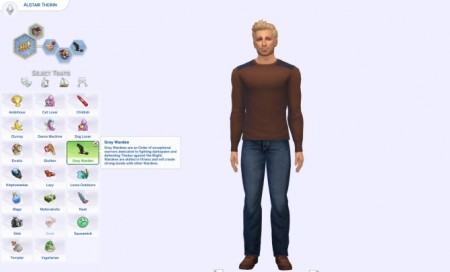 Grey Warden Trait by hayleysimzy at Mod The Sims