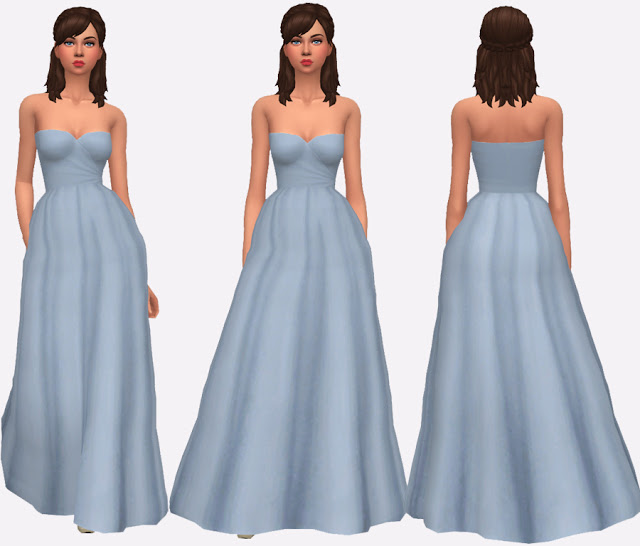 Sims 4 Audrey Dress Collection at Simlish Designs