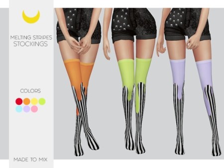 Melting Stripes Stockings by Kalewa-a at TSR